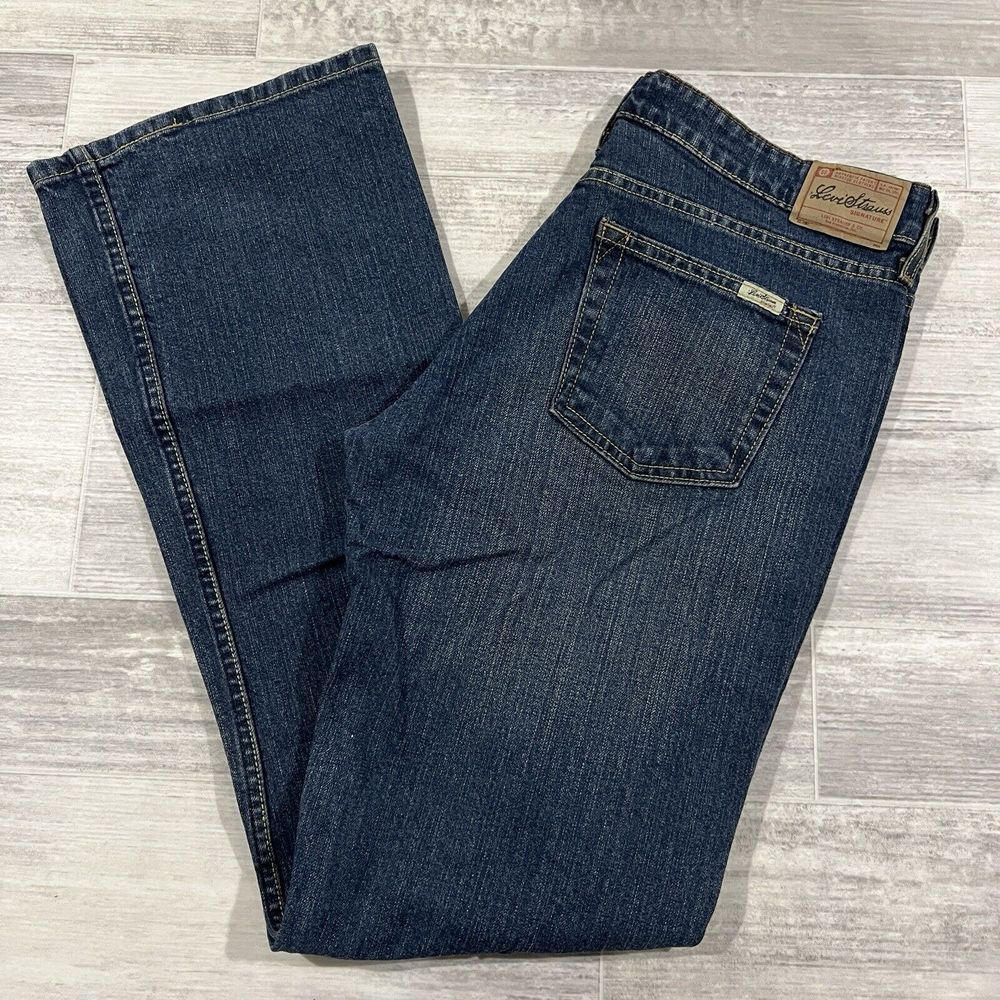 Vintage Y2k LEVIS Blue Jeans Women's Misses 8‎ Medium Low Rise Bootcut 32X31